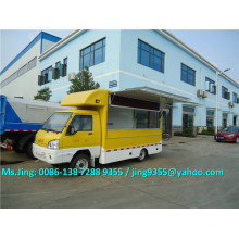 JAC mini caminhão de fast food, caminhão de alimentos móveis, fast food van 1,5 toneladas à venda